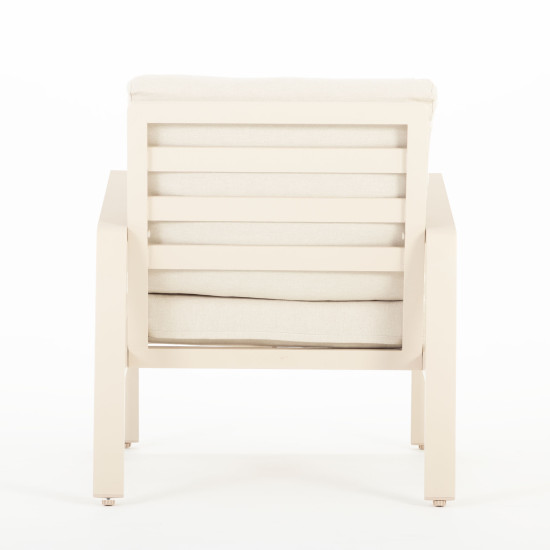 Porto 4 Piece Outdoor Lounge Set, Taupe