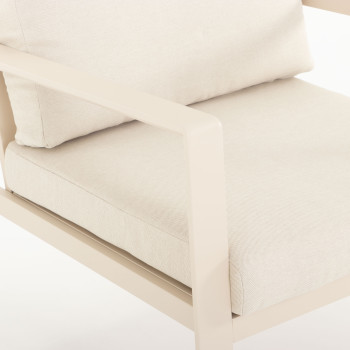 Porto 4 Piece Outdoor Lounge Set, Taupe