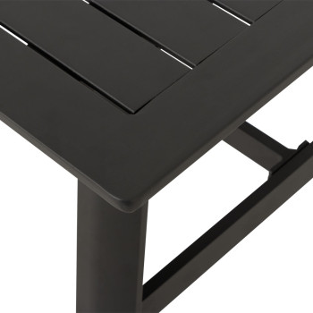 Porto Outdoor Corner Suite With Low Dining Table, Black