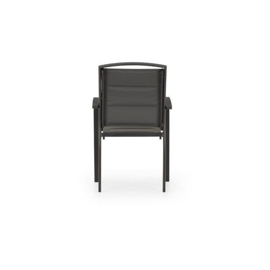 Lisbon Outdoor Dining Chair, Gunmetal