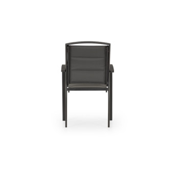 Lisbon Outdoor Dining Chair, Gunmetal