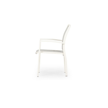 Lisbon Outdoor Dining Chair, White