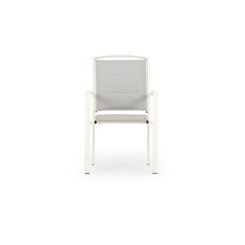 Lisbon Outdoor Dining Chair, White