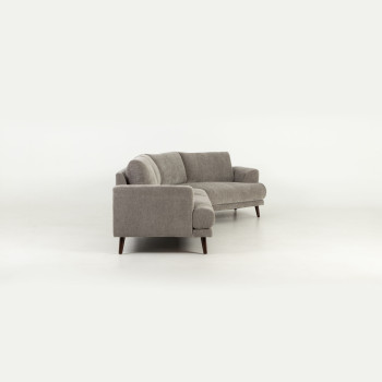 Cooper Right Hand Facing Angular Chaise Sofa, Grey