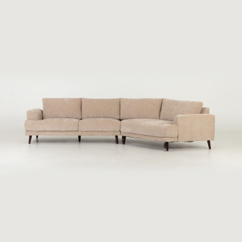 Cooper Right Hand Facing Angular Chaise Sofa, Sand