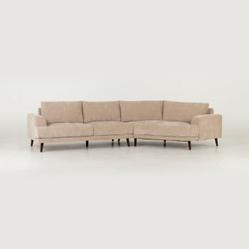 Cooper Right Hand Facing Angular Chaise Sofa, Sand