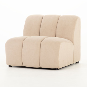 Bryden Modular 1.5 Armless Seater Sofa, Beige