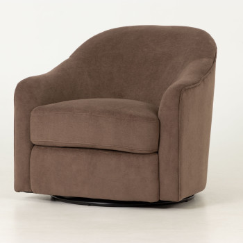 Andie Swivel Chair, Cocoa