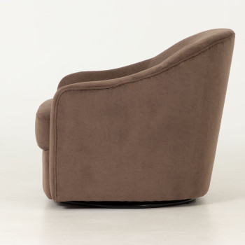 Andie Swivel Chair, Cocoa