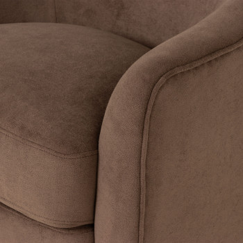 Andie Swivel Chair, Cocoa