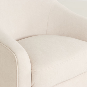 Andie Swivel Chair, Taupe