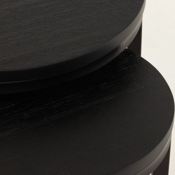 Urban Round Nest of Tables, Black