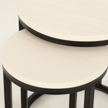 Urban Round Nest of Tables, White