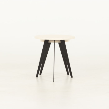 Urban Set of 2 Round Side Tables, White