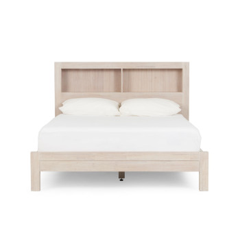 Haven Bookend Queen Bed Frame, White