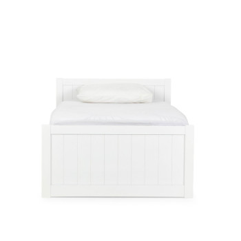 Emerson King Single Bed Frame, White