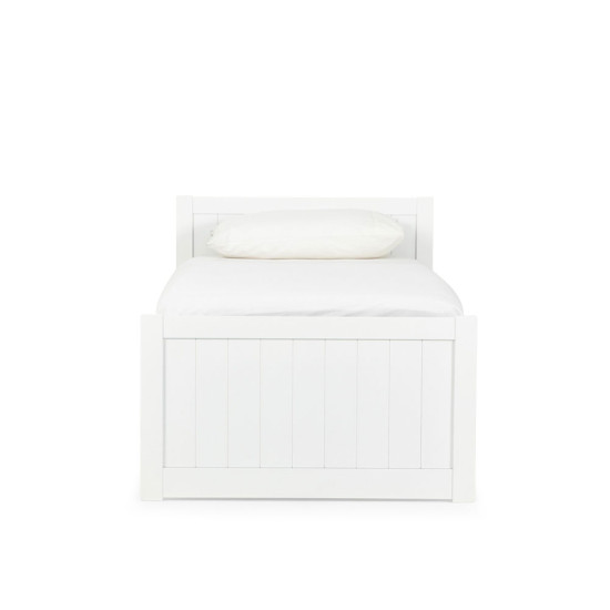 Emerson Single Bed Frame, White