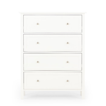 Emerson 4 Drawer Chest, White