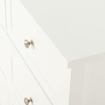 Emerson 6 Drawer Lowboy, White