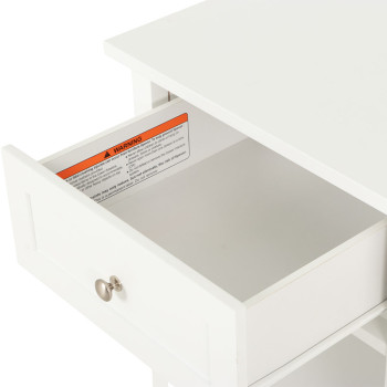 Emerson Bedside, White