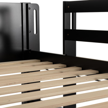 Casey King Single/King Single Bunk Bed Frame, Black