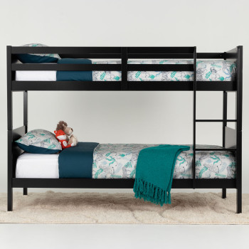 Casey Single/Single Bunk Bed Frame, Black
