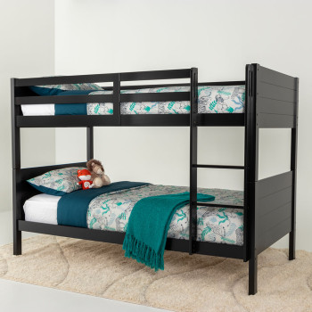 Casey Single/Single Bunk Bed Frame, Black