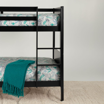 Casey Single/Single Bunk Bed Frame, Black