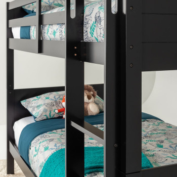 Casey Single/Single Bunk Bed Frame, Black