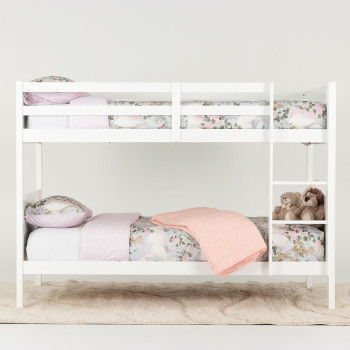 Casey Single/Single Bunk Bed Frame, White