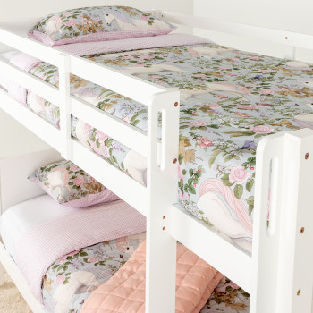 Casey Single/Single Bunk Bed Frame, White