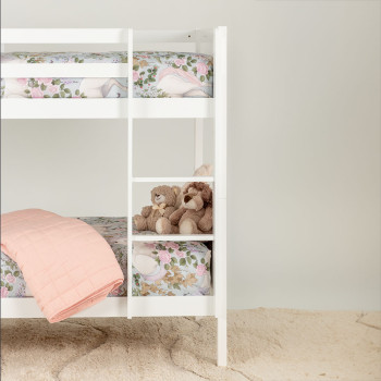 Casey Single/Single Bunk Bed Frame, White