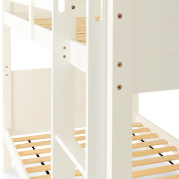 Casey Single/Single Bunk Bed Frame, White