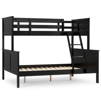 Laine Single/Double Bunk Bed Frame, Black