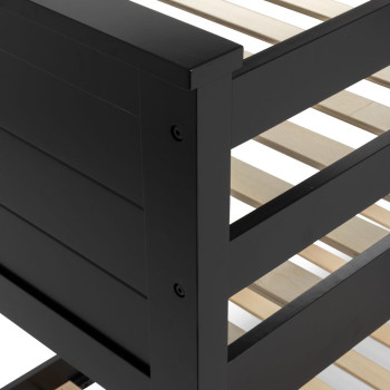 Laine Single/Double Bunk Bed Frame, Black