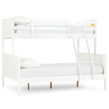 Laine Single/Double Bunk Bed Frame, White