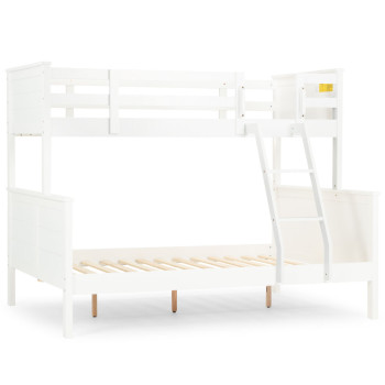 Laine Single/Double Bunk Bed Frame, White