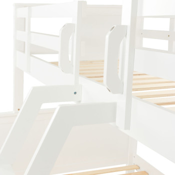 Laine Single/Double Bunk Bed Frame, White