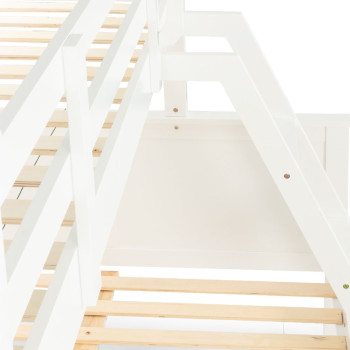 Laine Single/Double Bunk Bed Frame, White