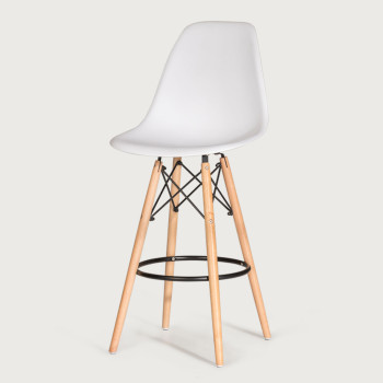 Eames Barstool, White