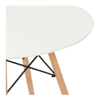 Eames Round Dining Table - W80, White