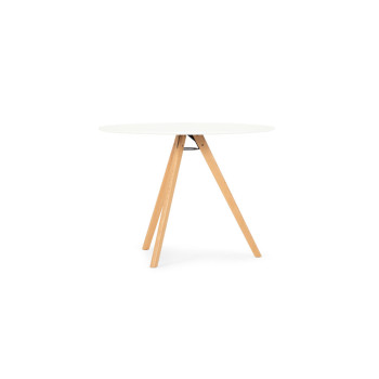 Carson Round Dining Table - W100, White