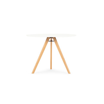 Carson Round Dining Table - W100, White