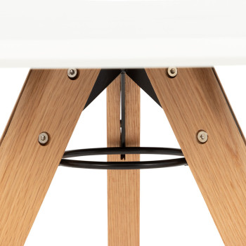 Carson Round Dining Table - W100, White