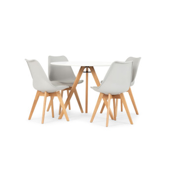 Carson Round Dining Table - W100, White