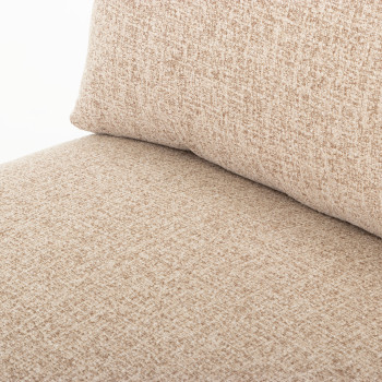 Zoey Modular 1.5 Seater Armless Sofa, Brown