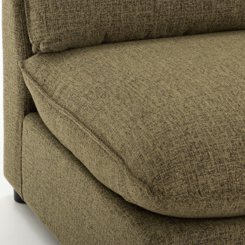 Zoey Modular 1.5 Seater Armless Sofa, Green