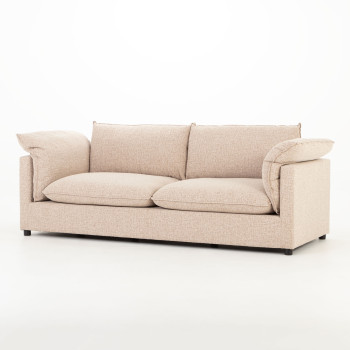 Zoey 3 Seater Sofa, Brown