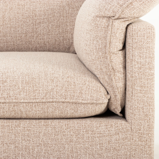 Zoey 3 Seater Sofa, Brown