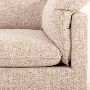 Zoey 3 Seater Sofa, Brown